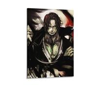 1 Piece Japanese Anime Wanted Poster Shark Art Poster Canvas Painting Decor Wall Print Photo Home Modern Decorative Posters 12x18inch(30x45cm)