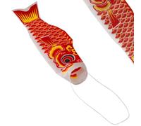 1 Piece Japanese Koi Rotating Design Windmill Design 3D Japanese Carp Flag Hanging Outdoor Decoration for Outdoor Wall Tree Front Patio Lawn Garden