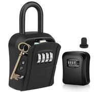 1-Piece Key Safe with T-Shaped Plug, Secure Key Lock Box Outdoor for Homeowners, Real Estate Agents, Pet Sitters, Travelers and Office Managers, Keysafe for Emergency Keys Access