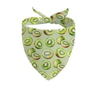 1 Piece Kiwi Triangle Dog Bandana Kiwi Triangle Dog Bandana Kiwi Fruit Lovers Gift (Kiwi Triangle D)