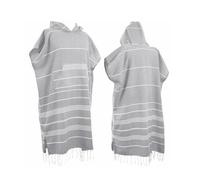 1 piece large Turkish cotton poncho towel, surf poncho, changing robe with hood and front pocket, absorbent portable towel, hooded beach towel for adults, men, women, surfing