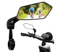 1-Piece Left Motorbike Mirror with 2 Installation Tools, 360° Rotatable for 0.79-0.94 Inch Handlebars, UK Motorcycle Bar End Mirror for Mobility Scooters/E-Bikes