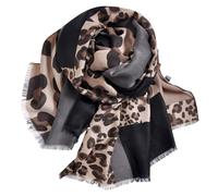 1 Piece Leopard Print Scarf, Vintage Scarf, Cotton And Linen Scarf, Women'S Scarf, Warm Scarf, Clothing Accessories