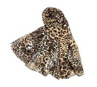 1 Piece Leopard Print Silk Scarf, Women's Scarf, Women's Cold and Warm Scarf, Fashionable Warm Winter Accessories, Women's Fashion Scarf, Suitable Gift for Women (Brown)