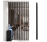 1 piece Living Room Floor-to-ceiling Wall Column Partition Screen, Wooden Divider With Adjustable Feet, Easy To Install And Remove(Black,150cm/59in/4.92ft)