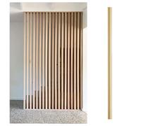 1 Piece Living Room Floor-to-ceiling Wall Partition Screen, Wooden Column With Adjustable Feet, Suitable For Bathrooms, Rooms, And Entryways(Natural,250cm/98.42in/8.2ft)