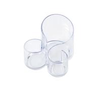 1 Piece Makeup Stand, Makeup Brush Holder, 3-in-1 Makeup Brush Organizer, Makeup Organizer, Acrylic Makeup Brush Storage Bucket, Eyeliner Display Stand, Eyeliner Holder, Cosmetic Storage Box