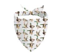 1 Piece Mallard Duck Dog Bandana Flying Bird Neck Scarf Mallard Hunting Season Gift Mallard Lovers Gift (Mallard Duck D)