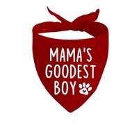1 Piece Mama's Goodest Girl/Boy Dog Bandana Mom's Favorite Child Dog Bandana Dog Mom Gift Mother's Day Gift (GOODEST BOY D)