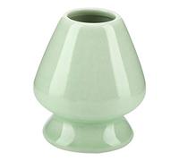 1 Piece Matcha Whisk Ceramic Holder 3.1x2.8x2.8in for Bamboo Matcha Chasen Japanese Matcha Tea Set Accessories(Green)