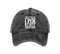 1 Piece Men's Baseball Cap, Letter Printed Cap, Retro Peaked Cap with Adjustable Buckle, Creative Personalized Baseball Cap, Wide Brim Sun Hat, Summer Sun Protection Hat Black