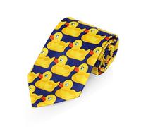 1 Piece Men's Funny Tie - Yellow Duck Pattern, Wedding & Carnival Tie