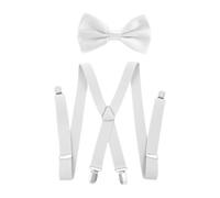 1 Piece Men'S Strap And 1 Piece Bow Tie, Adjustable Strap, Simple And Versatile Strap, Clothing Accessories, Elastic Strap.