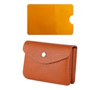 1 Piece Mini Pu Coin Wallet, 1 Piece Card Cover, Simple Solid Color, Multi-Function Coin Card Bag, Double-Layer Capacity, Ele Small Wallet for Women.