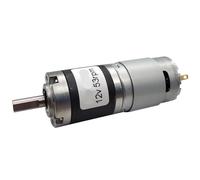 1 Piece Miniature Planetary DC Gear Motor 12V 24V Adjustable Speed Can Be Reversed High Torque Low Speed Small Motor(24v 80rpm 7kgf.cm)