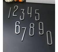 1 Piece Modern Exterior House Number - Mailbox Stickers Numbers, 3D Door Address Numbers Self, are Applicable for Mailboxes, Cars, Door, Window, Sign, Making Them More Personalized(2,7CM)