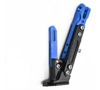 1 Piece Motorcycle Side Stand Kickstand Replacement for Harley Davidson Road King Special 2017-2024,Heavy Duty Reliable Parking Support Bracket Accessory,Blue