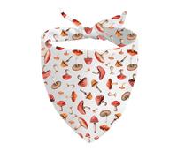 1 Piece Mushroom Triangle Dog Bandana Botanical Lover Gift Mushroom Lover Gift (Mushroom Triangle D)