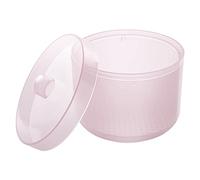 1 Piece Nail Art Tool Cleaning Cup Nail Art Tool Sterilizer Cup Nail Tools Cleaning Tray Box Container Net Basket Case Manicure Tools Jar Soak Box for Nail Art Accessories, Light-Pink