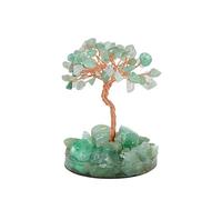 1 Piece Natural Gemstone 7 Chakra Healing Crystal Stone Tree Home Desk Living Room Feng Shui Decoration Home Decor(Aventurine-Quartz)