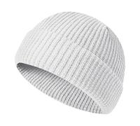 1 Piece Night Reflective Knitted Hat, Winter Outdoor Sports Equipment, Warm Hat, Sports Hat, Fashionable Simple Hat White