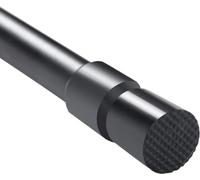 1 piece No Drill black extendable curtain pole stainless steal extendable clothes rail Telescopic curtain rail tension rod for clothes Shower Curtain Rod Shower and Closet (60-105cm)