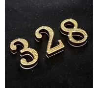 1 Piece Number Stickers for Mailbox - Adhesive Letters, Self Adhesive Outdoor House Numbers, are Applicable for Mailboxes, Cars, Door, Window, Sign, House, Apartments, Office, Room(Gold,7)