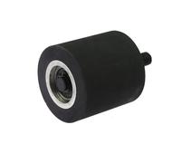 1 piece OD35/50/80mm Rubber Contact Wheel Roller with Shaft M10x12mm Grinding Sanding Machine Belt Grinder Part,50mm Solid