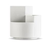 1 Piece of 3-Compartment Rotatable Pen Holder, Layered Makeup Brush Storage Rack, Large-Capacity Desk Storage Box, Personalized Simple Multi-Functional Storage Box