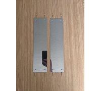 1 Piece of 75mm Mirror Polished Stainless Steel Door Push Finger Metal Plate Cover 8 Length - Square or Rounded Corners (Rounded Corners, 500mm x 100mm)