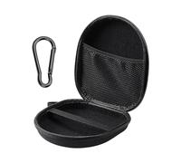 Black Portable Headphone Storage Bag with Metal Buckle, Anti-Pressure Protective Case for Many Headphone Types