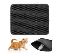 1 Piece of Cat Litter Mat, Filter to Prevent Cat Litter from Being Carried Out, Indoor Cat Litter Box Mat, Cat Litter Mat for Floor, Washable and Foldable Cat Litter Mat, Small Cat Mat
