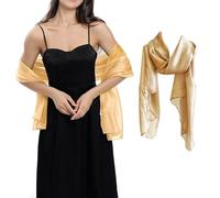 1 Piece Of Champagne Gold Shawl, Breathable Thin Shawl, Multi -Functional Scarf Shawl, Lady Shawl Decoration, Classic Fashion Shawl, Evening Dress Shawl