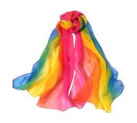 1 Piece Of Colorful Silk Scarf, Rectangular Silk Scarf, Decorative Silk Scarf, Beach Scarf, Soft And Thin Silk Scarf.