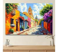 1 piece of colorful street view background cloth suitable for birthdays holidays parties with multiple sizes to choose fromL