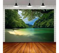 1 piece of extra- brushed ocean scenery with a blue sky fantasy theme. It is suitable for use in homes offices or living