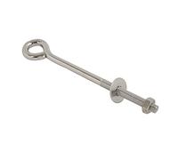 1 Piece of Eye Bolt Bright Zinc Plated Steel M6 M8 M10 M12 100mm 150mm 200mm 250mm Eyebolt (Eyebolt Size : M6 X 150mm, Pack Size : Pack of 2)