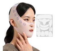 1 Piece Of Face-Shaping Mask And 1 Set Of Anti-Wrinkle Face Patches, Breathable Elastic Mask, Sleeping Mask, And Face Care Tools.