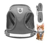 1 Piece Of Gray Dog Chest Strap, Retractable Leash, Breathable Leash, Pet Supplies.