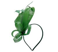 1 Piece Of Green Mesh Hair Accessories,Green Charm Feather Headband,Charming Hair Clip For Women,Retro Hair Accessories,Suitable For Weddings,Cocktail Parties,Masquerades,Theme Parties,Birthdays
