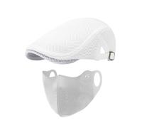 1 Piece Of Hollow Mesh Baseball Cap And 1 Piece Of Sun Protection Mask, Breathable And Comfortable Sun Hat, Outdoor Sun Protection Supplies.