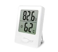 1 Piece Of Indoor Hygrometer, White Digital Thermometer, Simple Home Mini Thermometer, Digital Hygrometer With Display Screen, Suitable For Children's Rooms, Offices, Schools, Refrigerators.