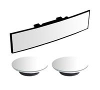 1 Piece Of Interior Rearview Mirror And 1 Pair Of Round Mirrors, Anti-Glare Rearview Mirror, Wide-Angle Rearview Mirror, Curved Rearview Mirror, Auto Accessories