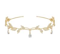 1 Piece Of Leaf Drip Headband, Ele Headband, Role-Playing Accessories, Hairstyle Accessories, Women'S Hair Accessories (Gold)