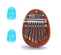 1 piece of mini thumb qin, 1 piece of lanyard, 2 pieces of thumb protective cover, portable 8-key mini piano, suitable for children and music beginners