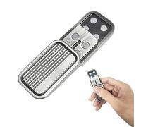 1 Piece of Poker Push Card, Three-Layer Metal Push Card, Decompression Toy Card, Slider Toy, Finger Spinner Toy, Magnet Coin Pusher (Silver)