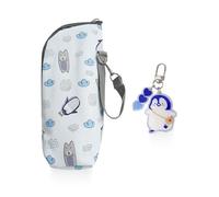 1 Piece of Portable Thermal Insulation Baby Bottle Bag, 1 Piece of Penguin Pendant, Waterproof Thermal Insulation Bag, Baby Bottle Storage Bag, Baby Bottle Protective Cover
