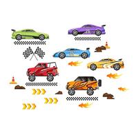 1 Piece of Racing Wall Stickers, Children's Room Decorations, Cartoon Car Wall Stickers, Creative Wall Stickers, Home Decoration Stickers.