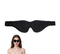 1 Piece of Satin Sleep Eye Mask, Silk Sleep Eye Mask, Available in Three Colors, Valentine's Day Gift, for Office Nap Time (Black)