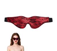 1 Piece of Satin Sleep Eye Mask, Silk Sleep Eye Mask, Available in Three Colors, Valentine's Day Gift, for Office Nap Time (Red)